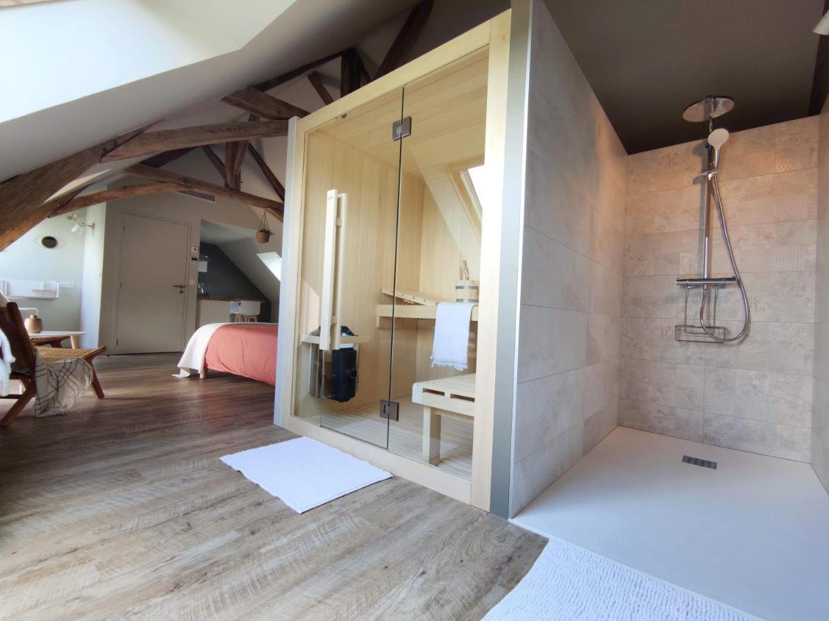 La Douce Halte - Gites Avec Spa Ou Sauna Saint-Ouen-Des-Toits Extérieur photo