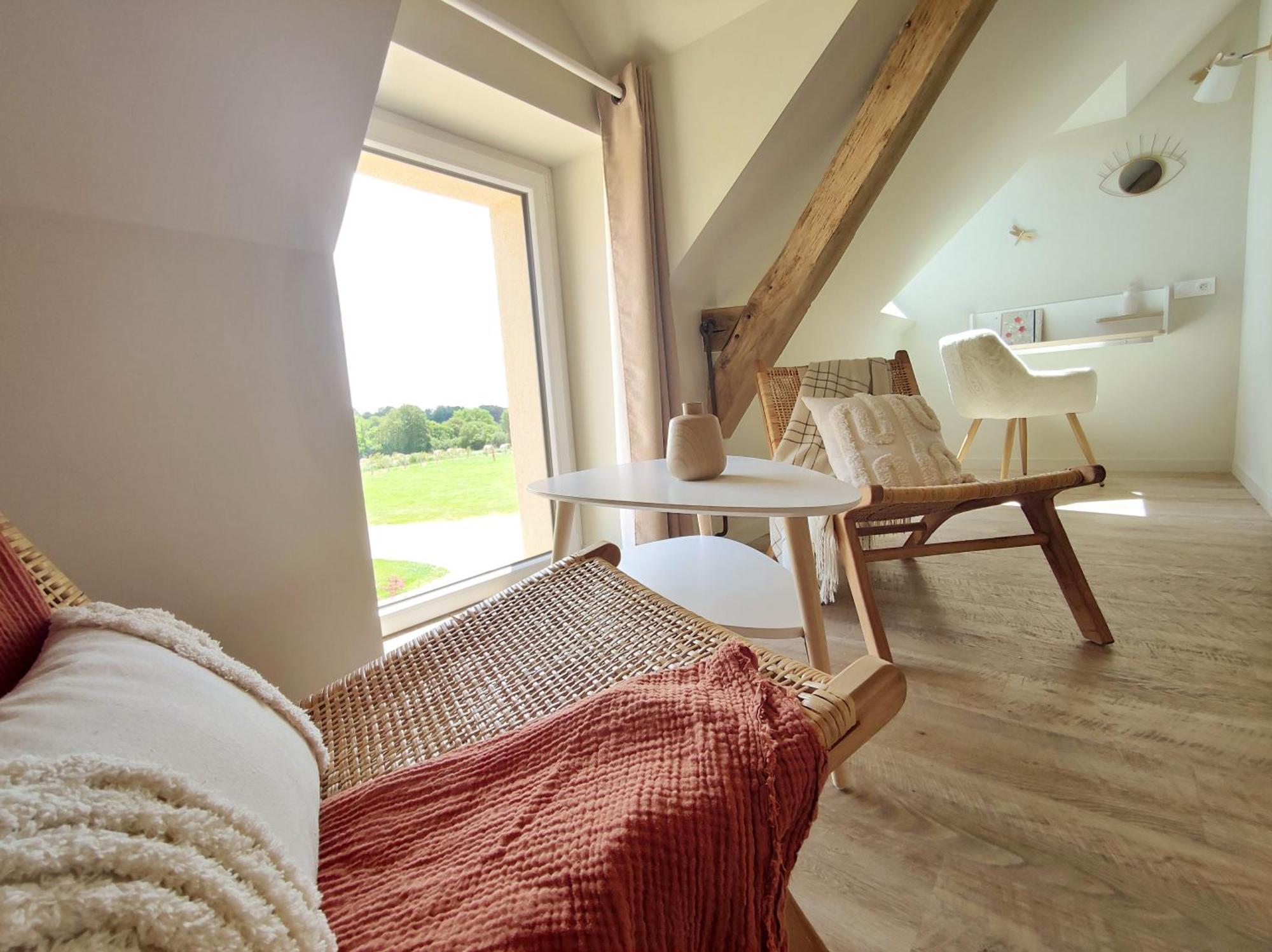 La Douce Halte - Gites Avec Spa Ou Sauna Saint-Ouen-Des-Toits Extérieur photo